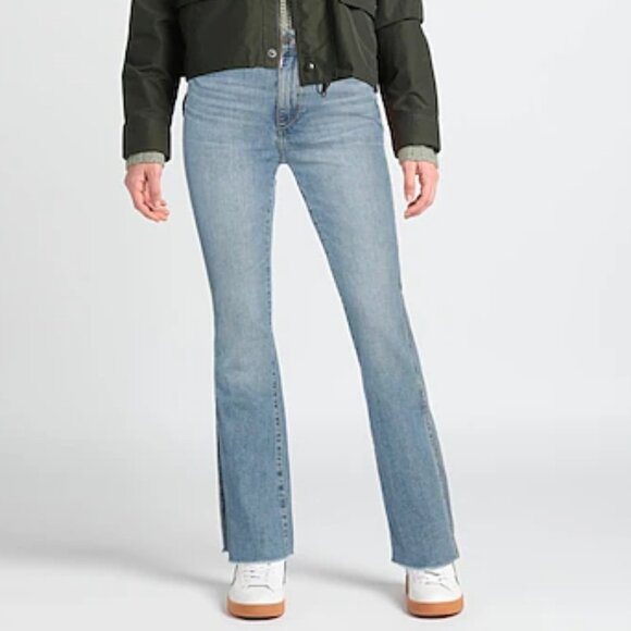 DL1961 Bridget Boot High Rise Instasculpt Crop Flare Jeans in Light Blue Size 30 - Picture 5 of 7